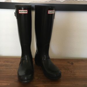 Original gloss black Hunter boots